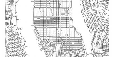 Карта на Манхатън мрежа