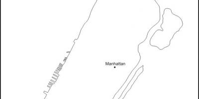 Празна карта на Манхатън