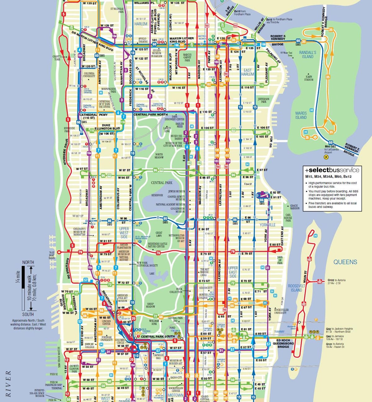 карта m15 автобус