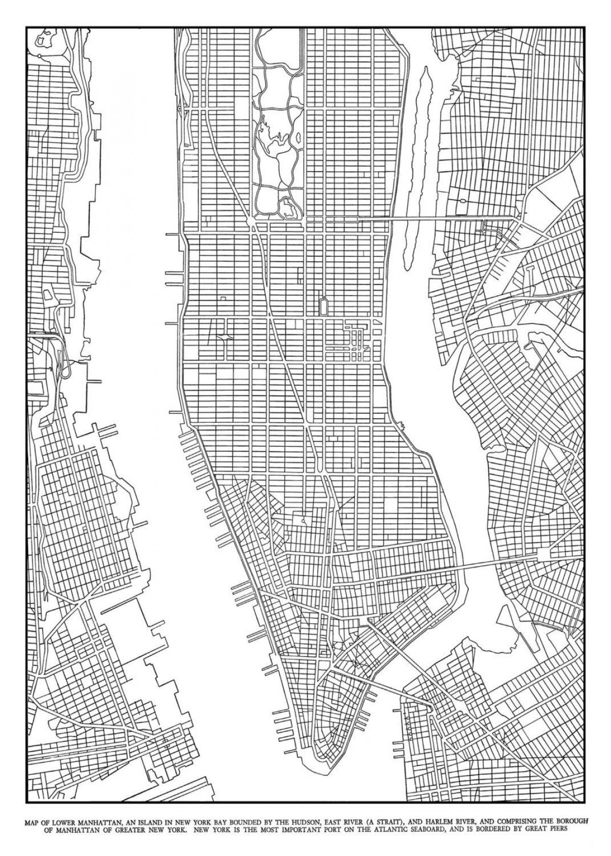 карта на Манхатън мрежа