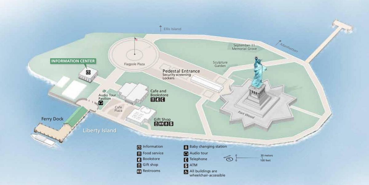карта на статуята на свободата