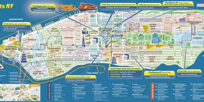Карта На Ню Йорк В Манхатън