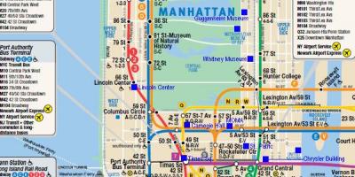 Манхатън железопътни картата