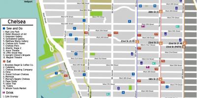 Карта на Челси в Манхатън