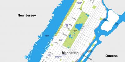 Карта на Манхатън за печат