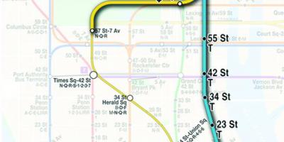 Карта на метрото второ авеню