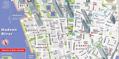 По-долу туристическа карта на Манхатън