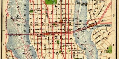 Карта на стария Манхатън
